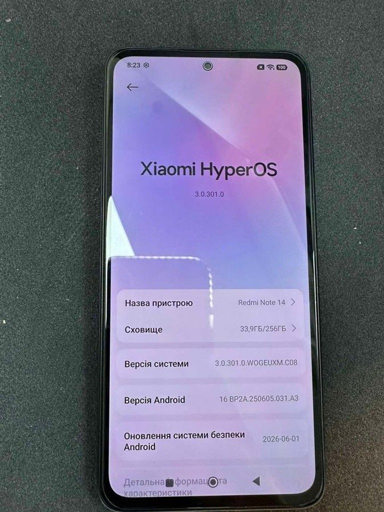 Оголошення Xiaomi redmi note 14 8/256gb Б/У