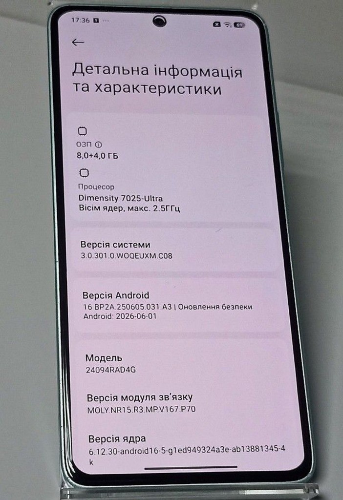 Xiaomi redmi note 14 5g 8/256gb Код:01-201115048. Зображення 5