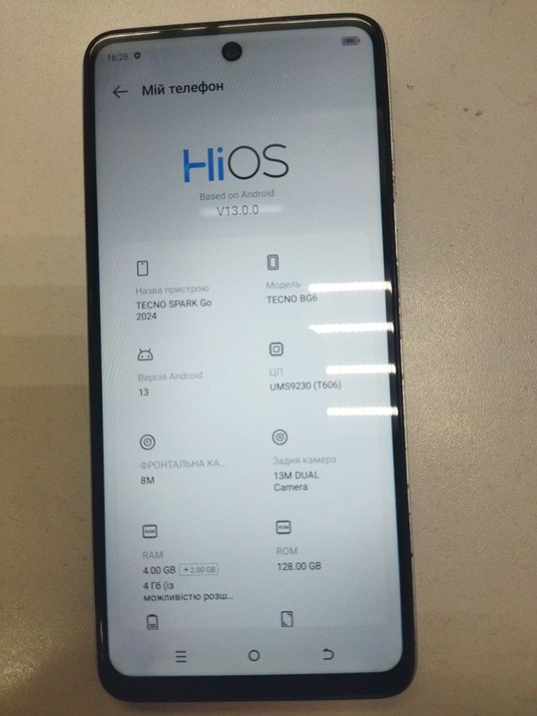 Оголошення Tecno spark go 2024 4/128gb Б/У