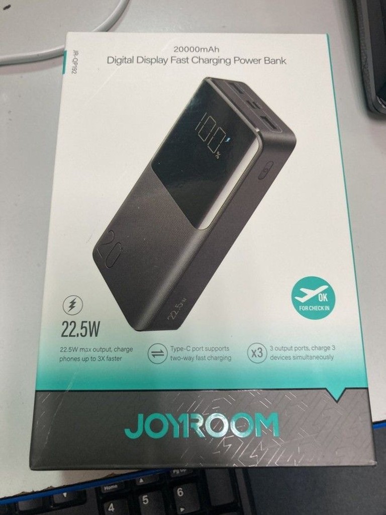 Дешиво Joyroom JR-QP192 20000mAh 22.5W Black с ломбарда