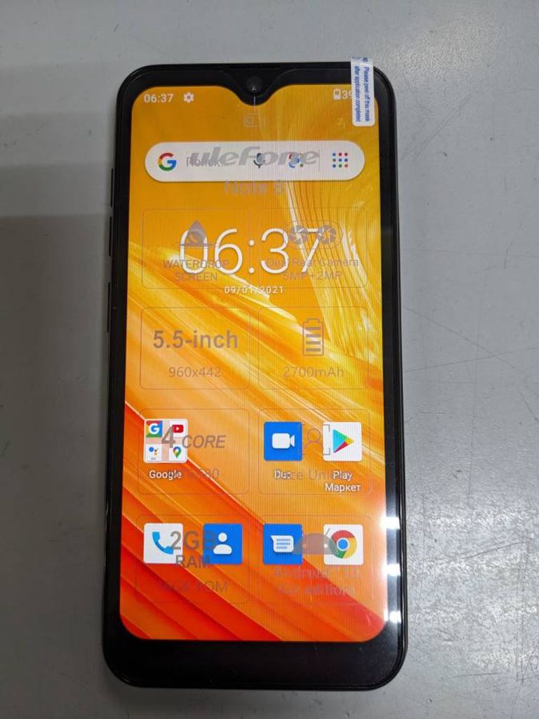 Ulefone Note 8 2/16GB Black (6937748733775)