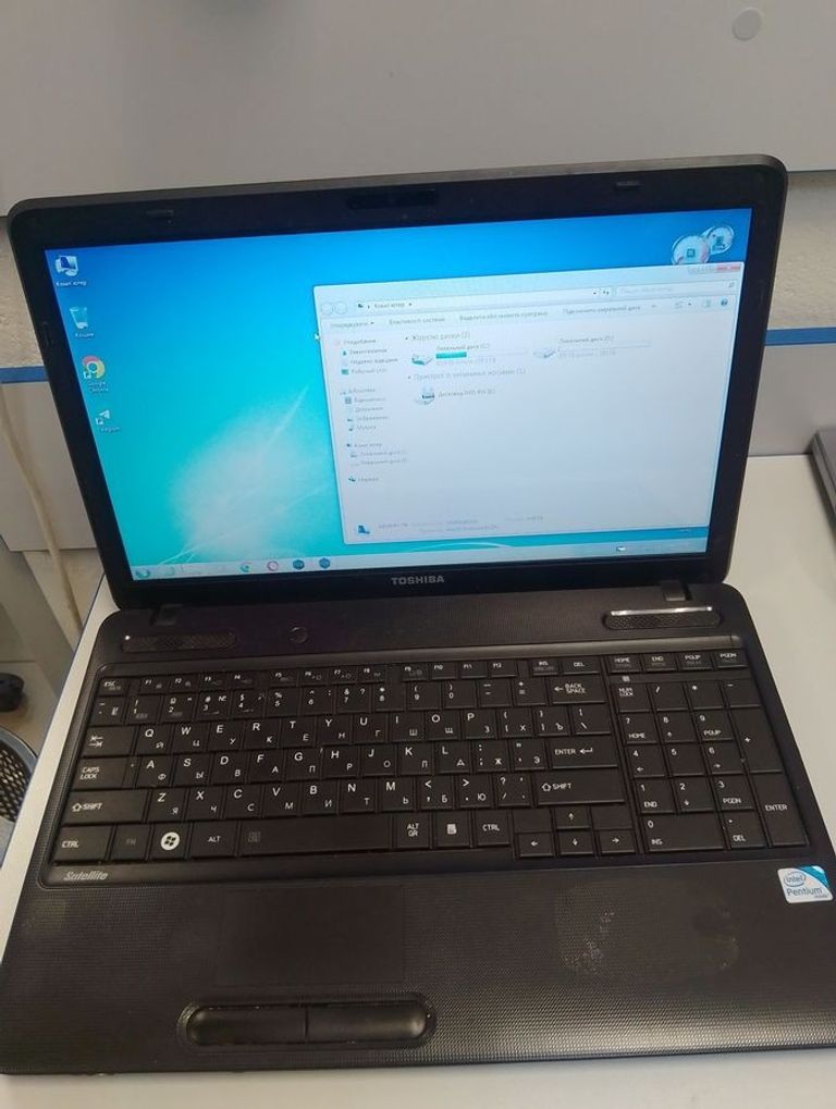 Распродажа Toshiba екр 15,6"/ celeron n2840 2,16ghz/ ram4096mb/ hdd120gb/ dvd rw, продавец Техноскарб
