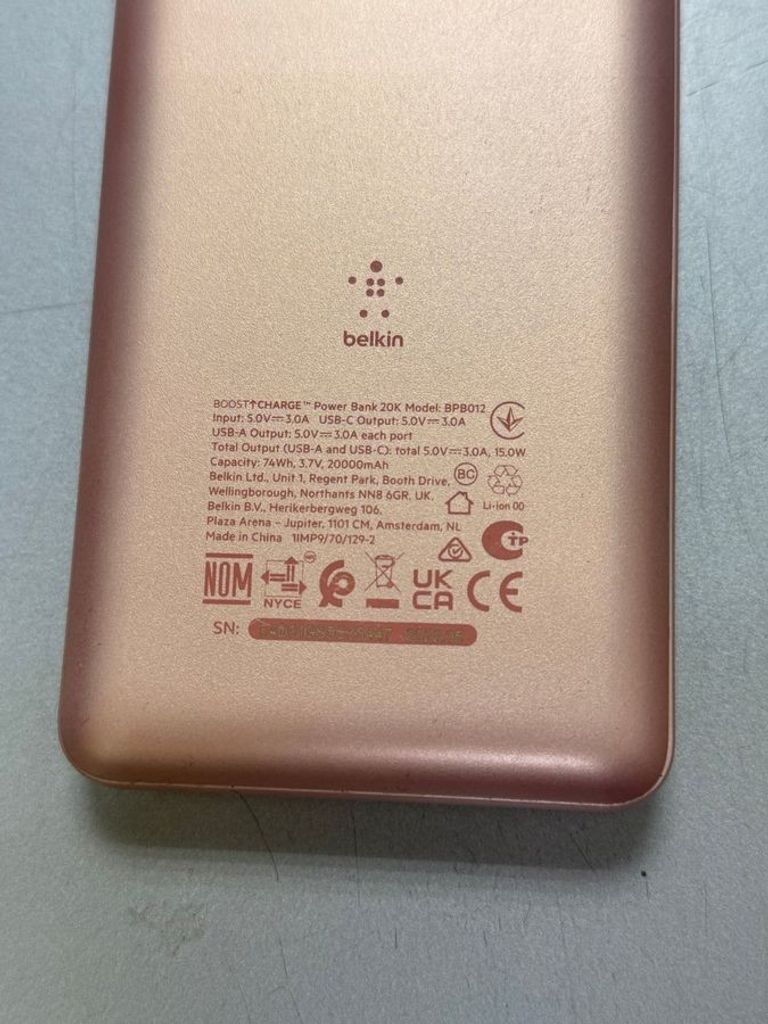 Belkin 20000mah 15w Код:01-200534702. Изображение 5