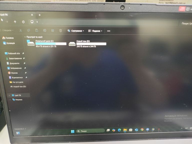 Дешиво Lenovo 16/ryzen 3 7320u ddr5/8gb ddr5/hdd *відсутній/ssd 512 gb/*інтегрована с ломбарда