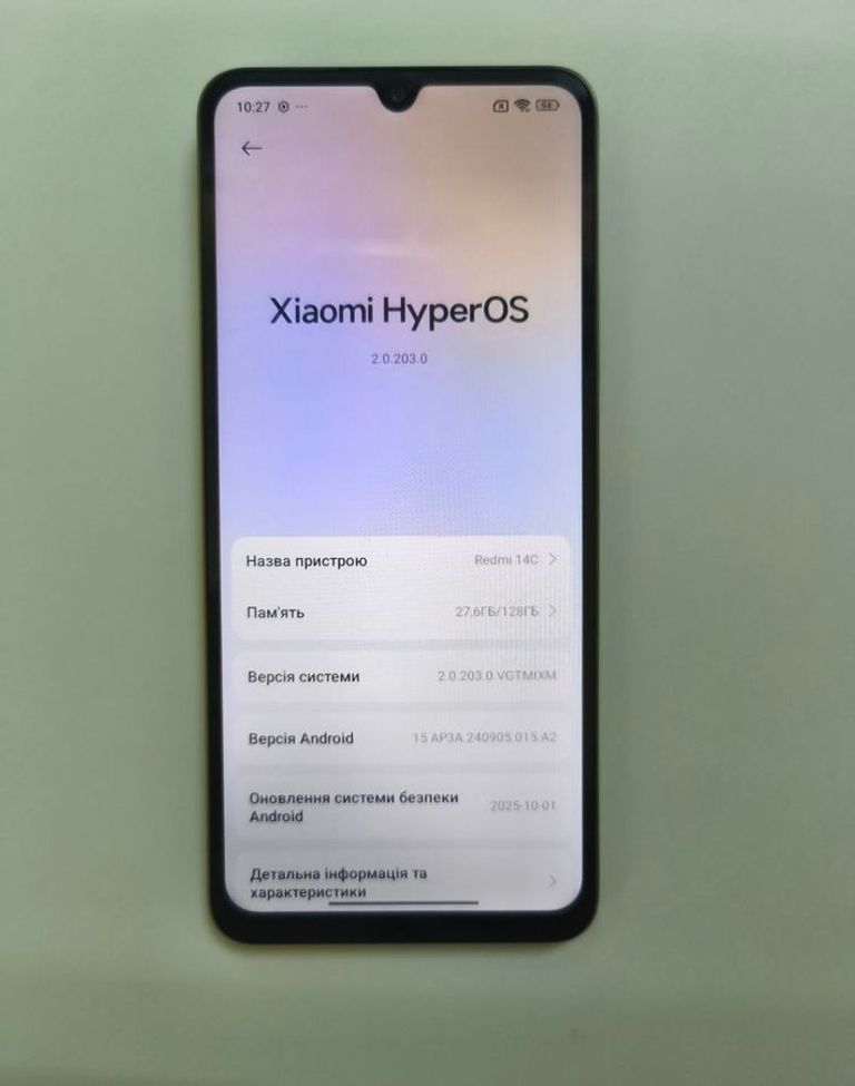 Объявление Xiaomi redmi 14c 4/128gb Б/У