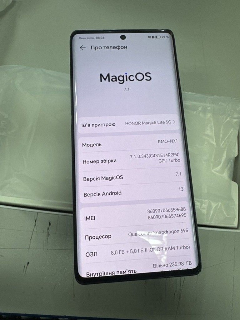 Купити Huawei honor magic 5 lite 5g 8/256 Б/У