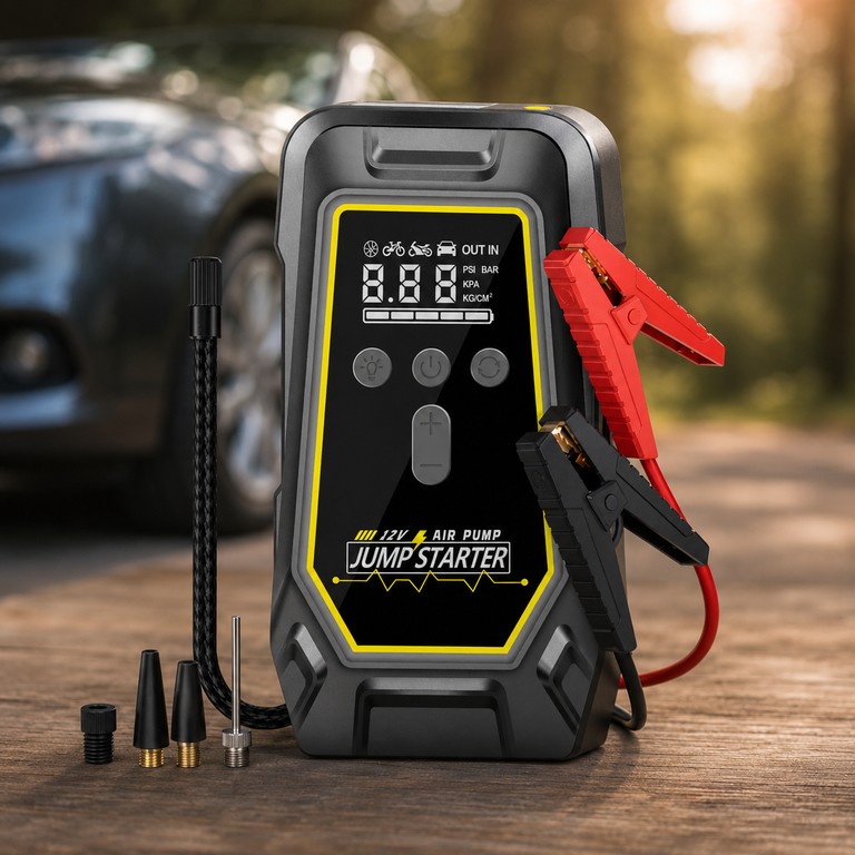 K5 з компресором 150 PSI, Power Bank та LED-ліхтарем Код:null. Зображення 7