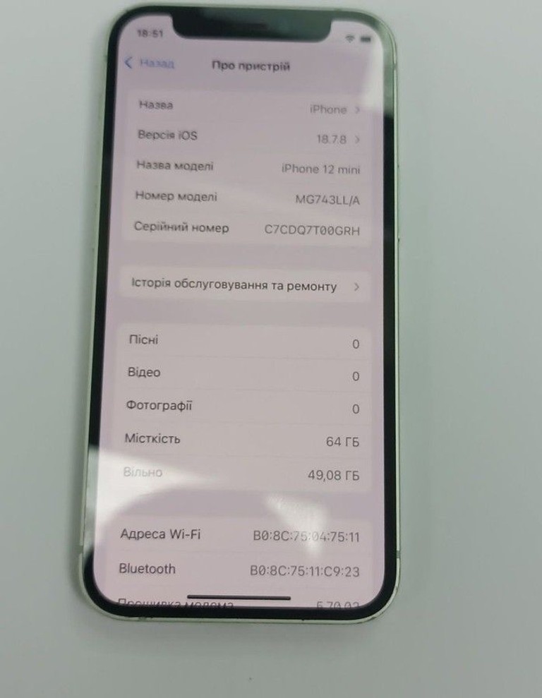Оголошення Apple iPhone 12 mini 64GB (PRODUCT)RED Б/У