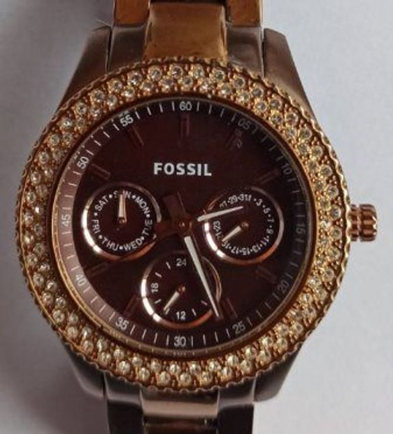 Купить Fossil ES-2955 Stella Gemmed женские часы Б/У