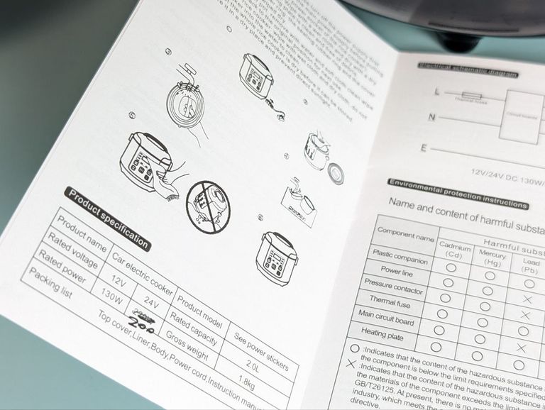 Автомобільна рисоварка FUZHUI об'ємом 2 л, 12 В 130 Вт. Портативна антипригарна міні-рисоварка з кошиком для приготування на пар Код:null. Зображення 8