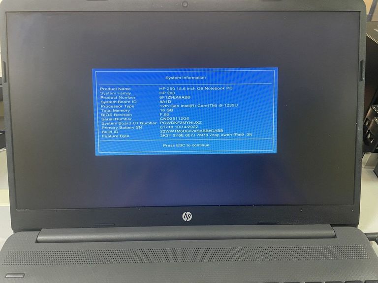 Купити Hp 15/core i5-1235u ddr5/16gb ddr5/hdd *відсутній/ssd 256 gb/*інтегрована Б/У