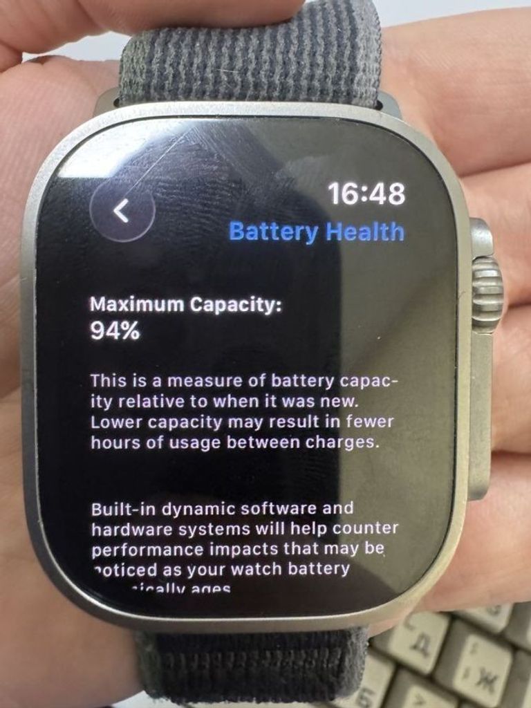 Оголошення Apple watch ultra 2 gps + cellular 49mm titanium case Б/У