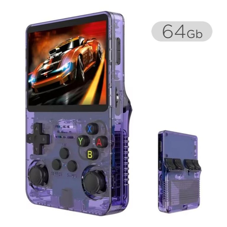 Купить Портативна ігрова консоль Intex Data Frog R36S Retro Handheld Game Console 64Gb, Purple. Нова. Б/У