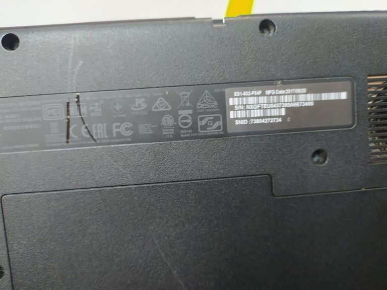 Acer 15/pentium n4200 ddr3/8gb ddr3/hdd *відсутній/ssd 120 gb/*інтегрована Код:01-200790855. Изображение 6