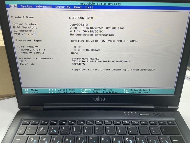 Fujitsu 12/core i5 8265u ddr4/8gb ddr4/hdd *відсутній/ssd 256 gb/*інтегрована Код:01-200794247. Зображення 5
