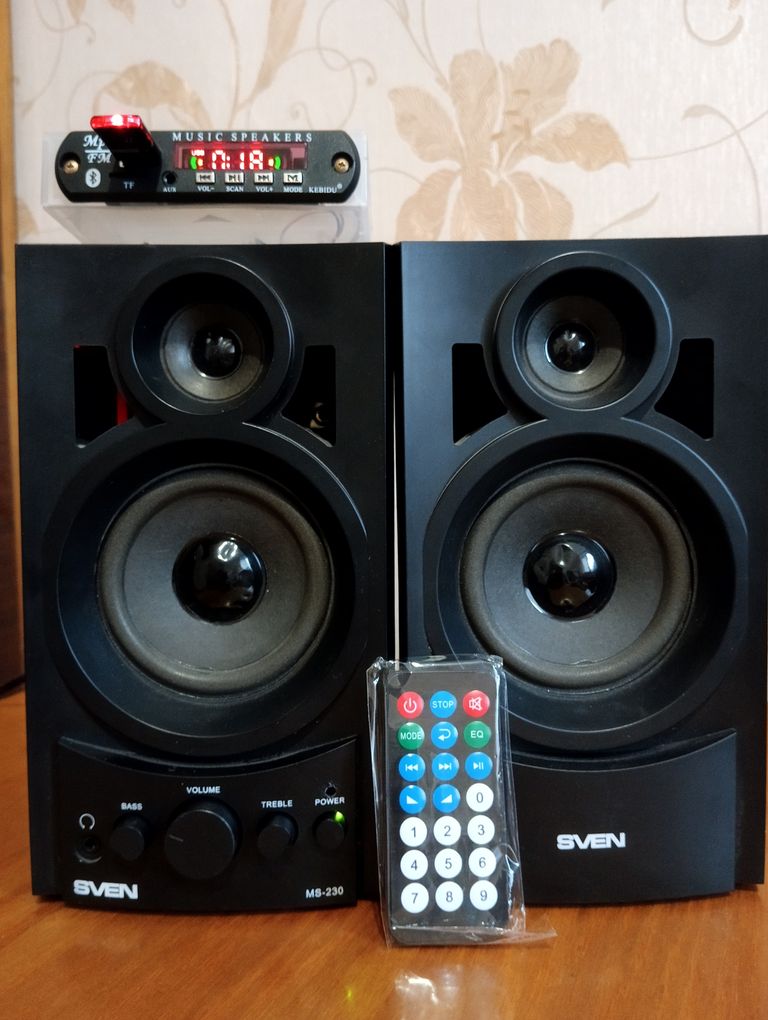 Купити Акустическая система 2.1 (колонки и сабвуфер) Sven MS-80 Black Б/У