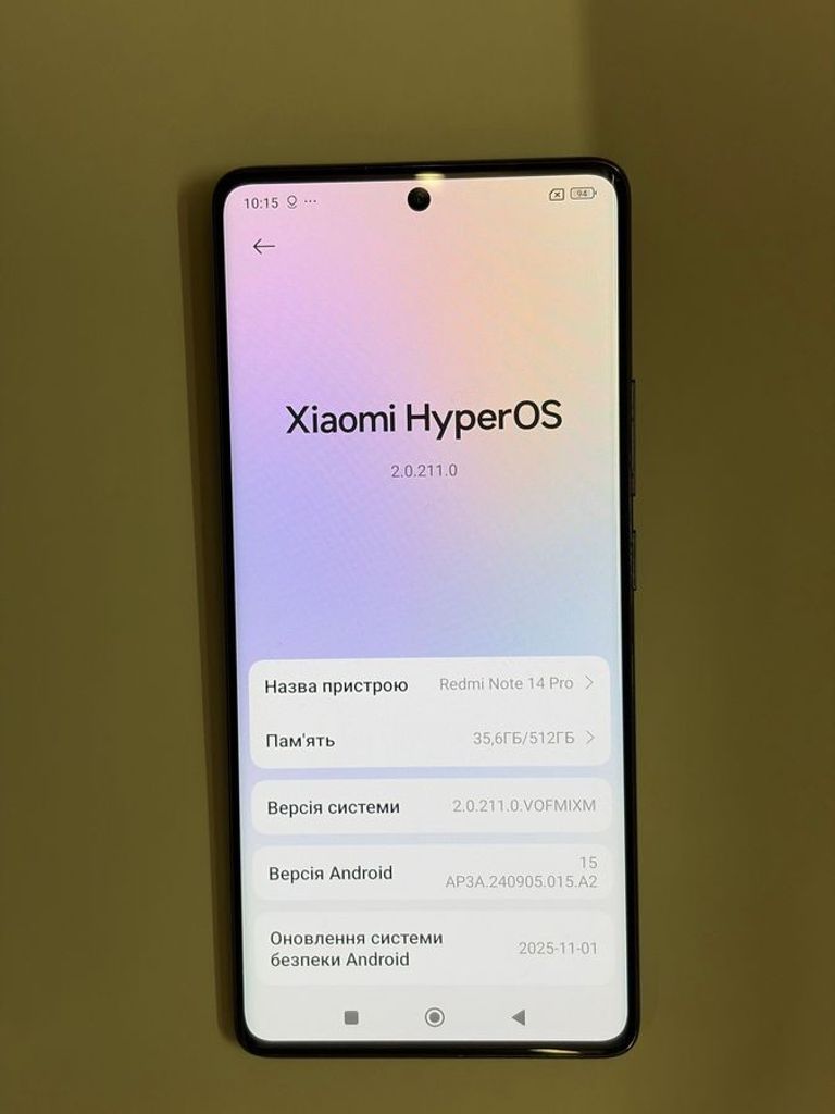 Купити Xiaomi redmi note 14 pro 12/512gb Б/У