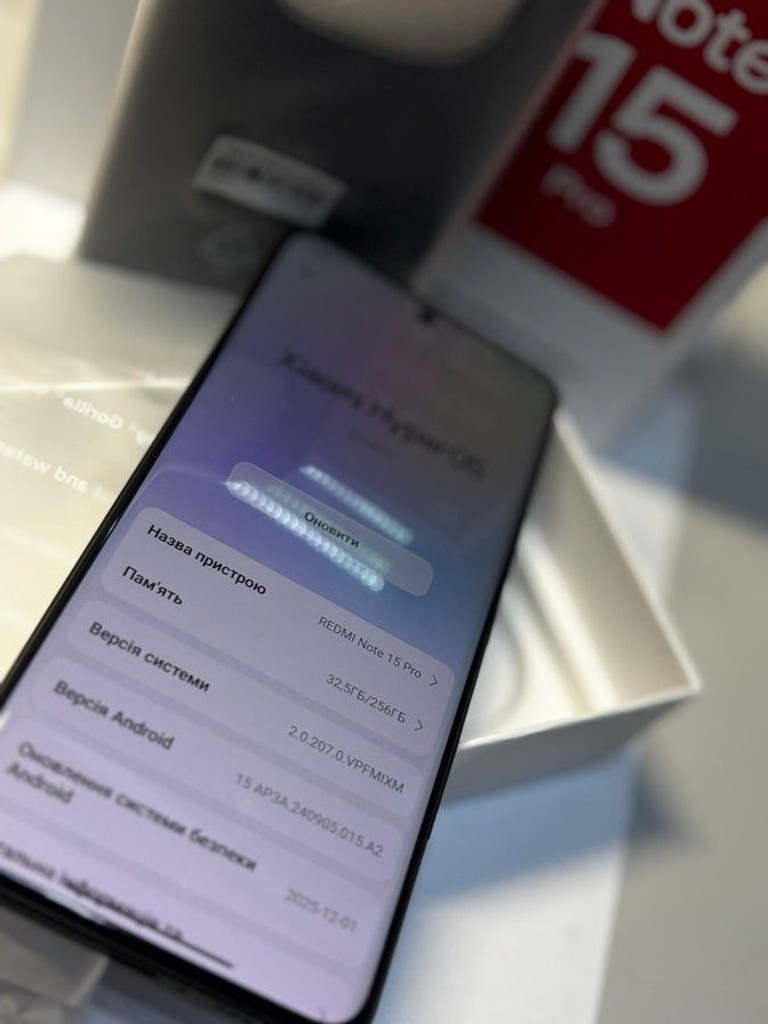 Дешево Xiaomi Redmi Note 15 Pro 4G 8/256GB Glacier Blue з ломбарду
