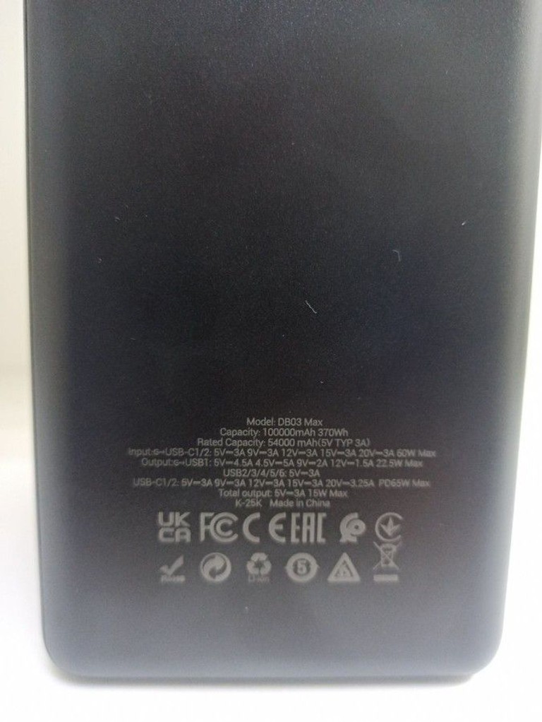 Розпродаж Hoco DB03 Max Centurion 100000mAh 65W Black, продавець Техноскарб