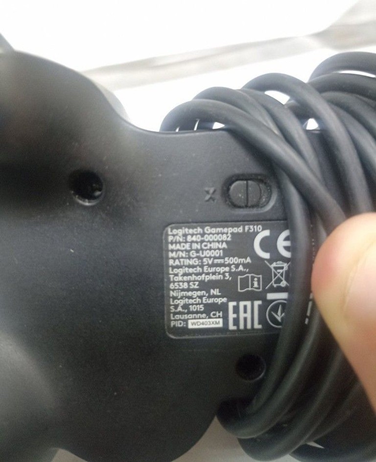 Объявление Logitech Gamepad F310 Б/У