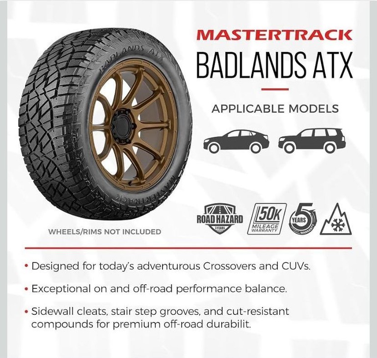 Дешево Mastertrack BADLANDS ATX 225/60R18 100H  з ломбарду