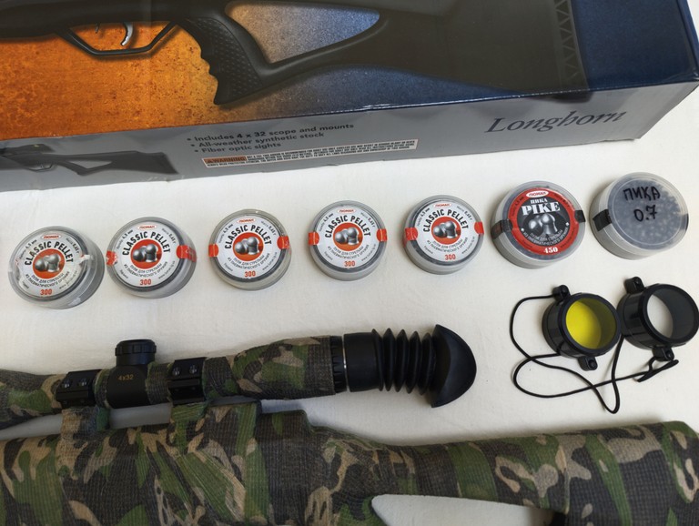 Дешиво Beeman Longhorn Gas Ram ОП 4х32. Кастом. Очень жирный комплект! НОВАЯ! с ломбарда
