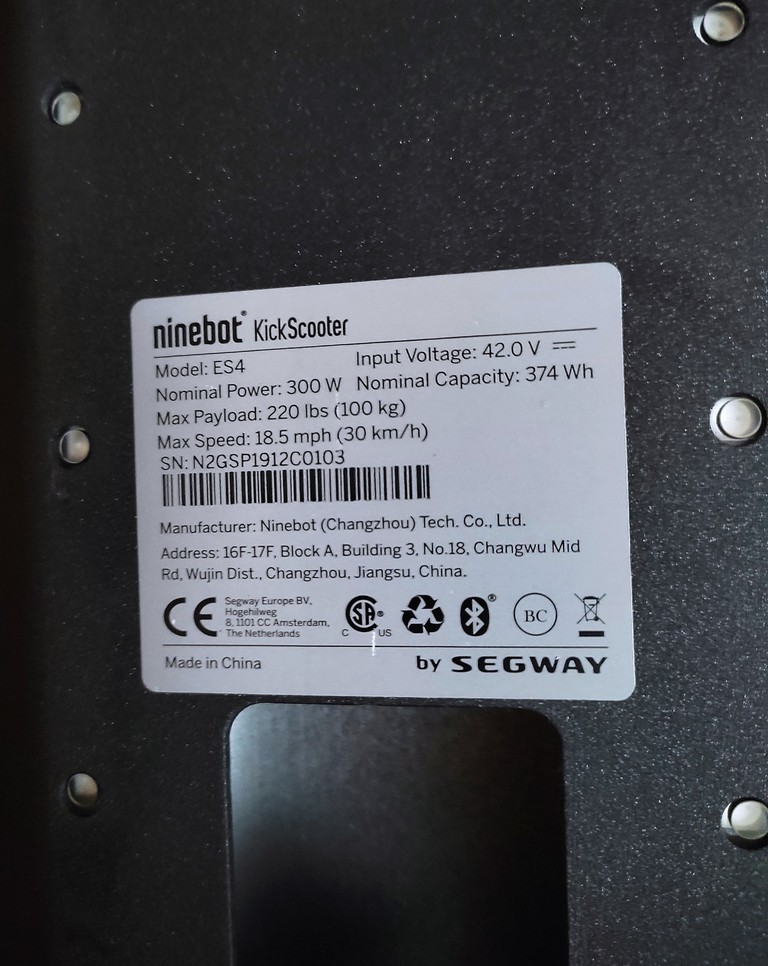 Ninebot KickScooter ES4 Код:null. Изображение 5