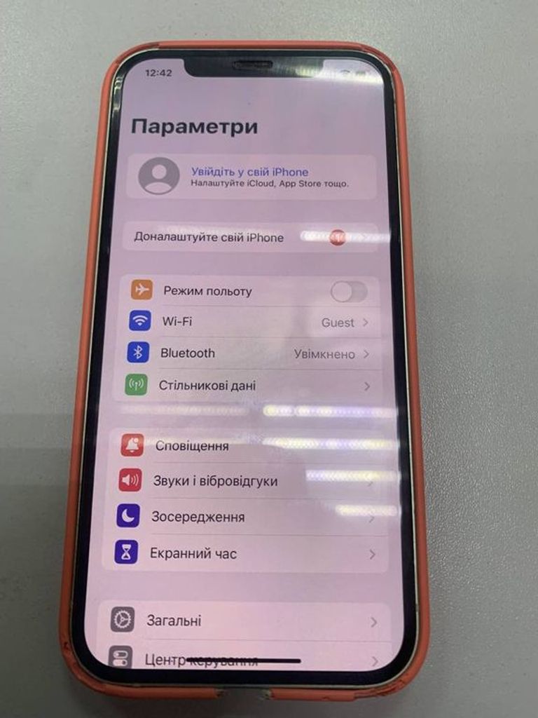 Оголошення Apple iPhone 12 64GB (PRODUCT)RED Б/У