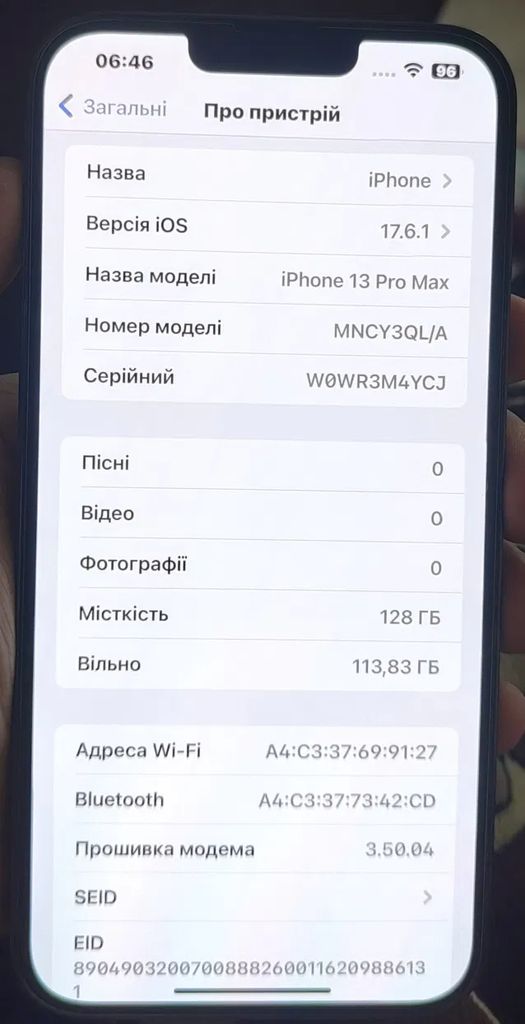 Iphone 13 pro max 128