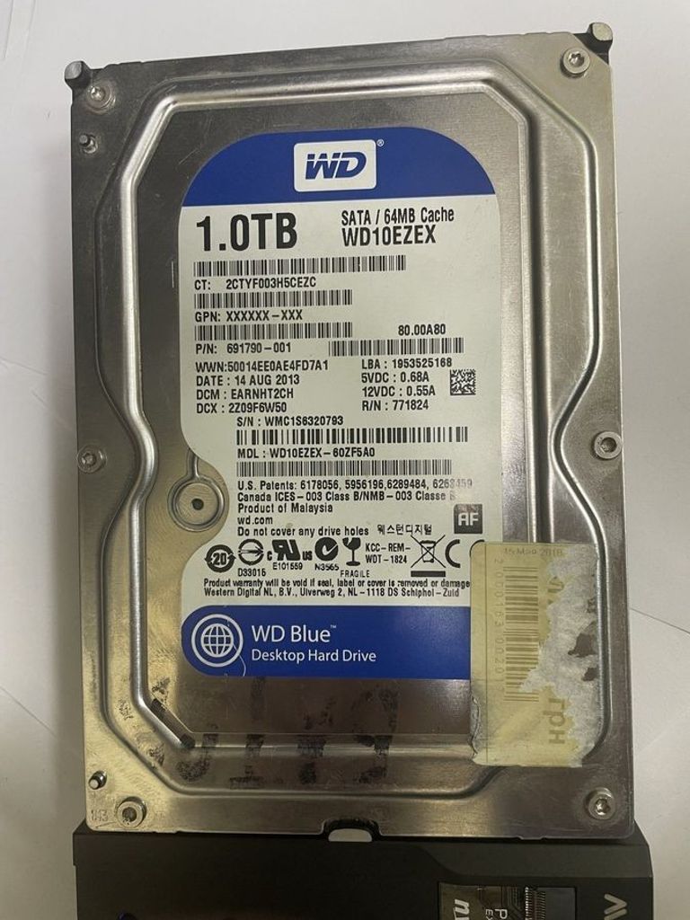 Купить Wd blue 1 tb Б/У