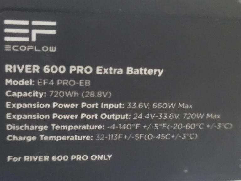 Ecoflow river pro ef4pro/ river pro extra battery ef4 pro-eb Код:01-200577774. Зображення 5