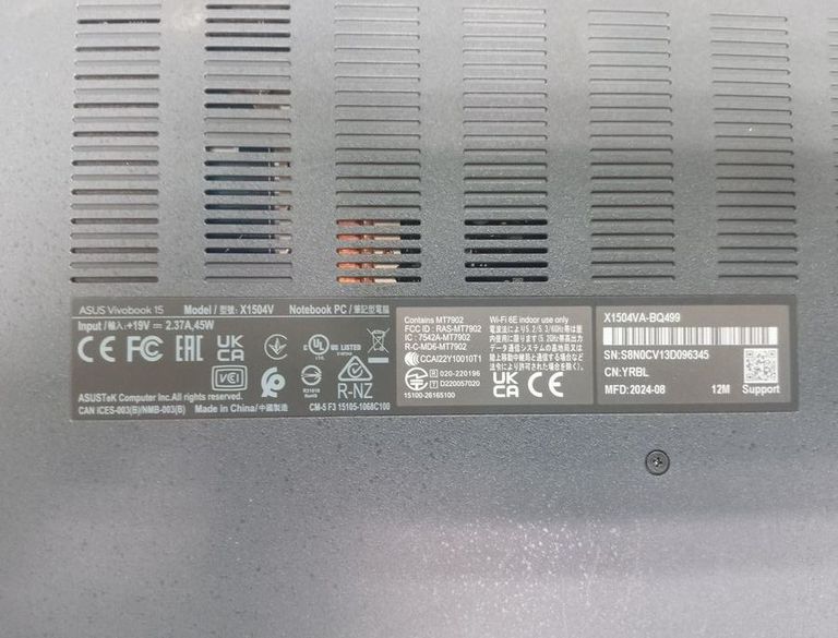 Дешиво Asus 15/core i3-1315u ddr5/16gb ddr5/ssd 480 gb/*інтегрована с ломбарда