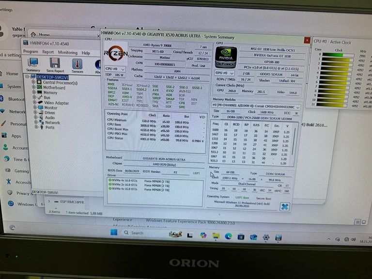Оголошення Пк amd ryzen 9 3900x ram 64 geforce gt 1030 ssd 6tb Б/У