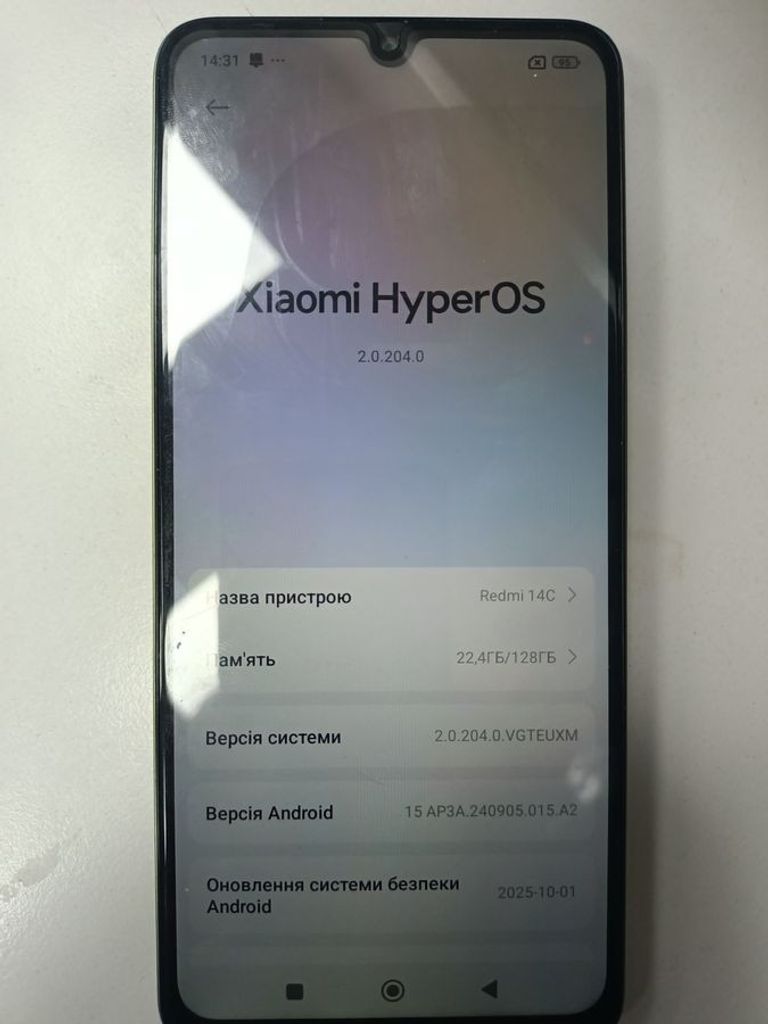 Оголошення Xiaomi redmi 14c 6/128gb Б/У