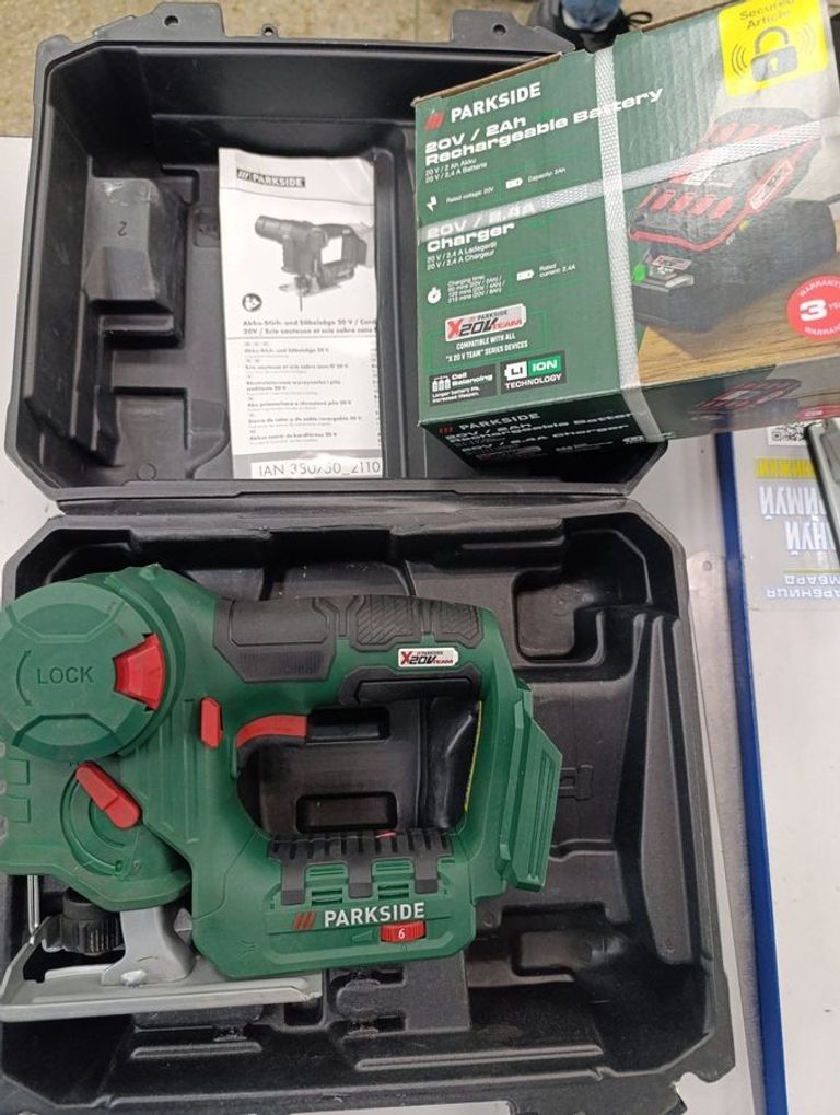 Купити Parkside psssa 20-li a1+1акб 2,0ah+зп Б/У