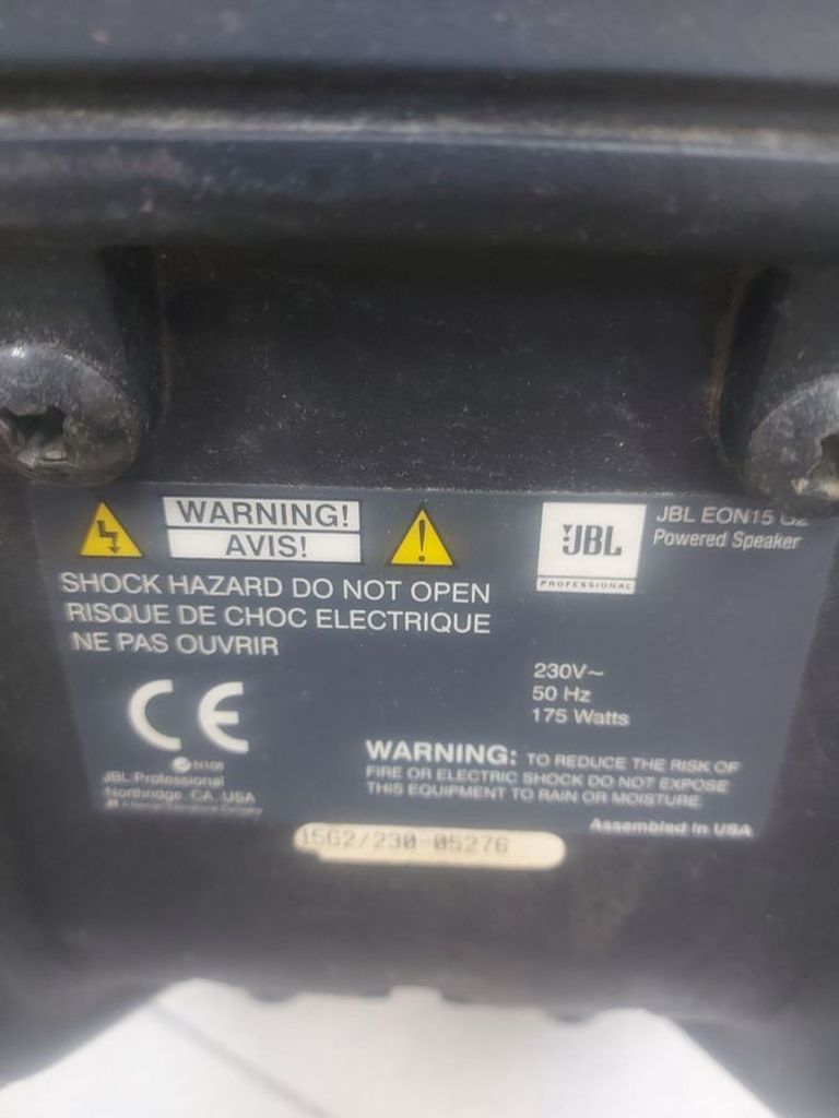 Оголошення Jbl eon15 g2 Б/У