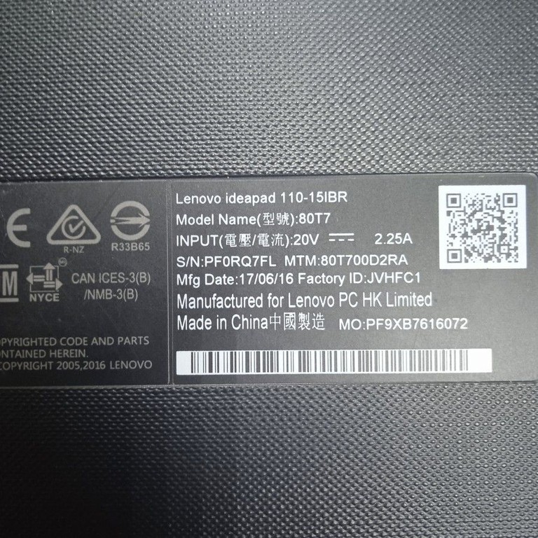 Lenovo 15/celeron n3060 ddr3/2gb ddr3/hdd 500 gb/ssd *відсутній/*інтегрована Код:01-200932593. Зображення 7