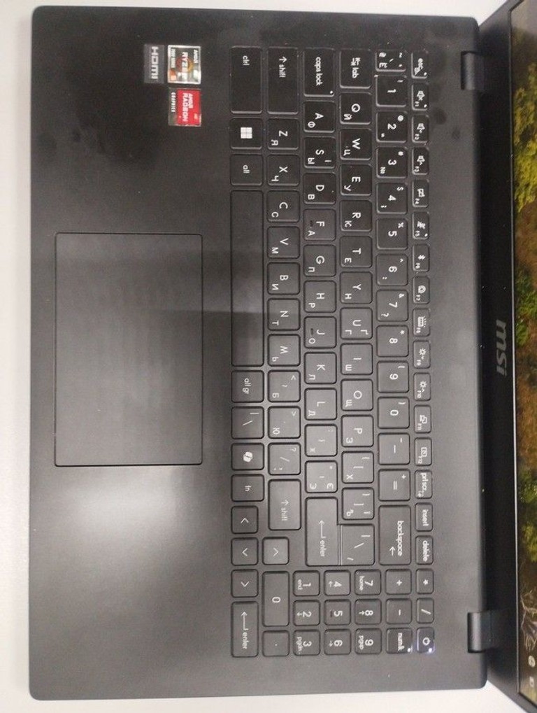 Оголошення Msi 15/ryzen 5 7430u ddr4/16gb ddr4/hdd *відсутній/ssd 512 gb/*інтегрована Б/У