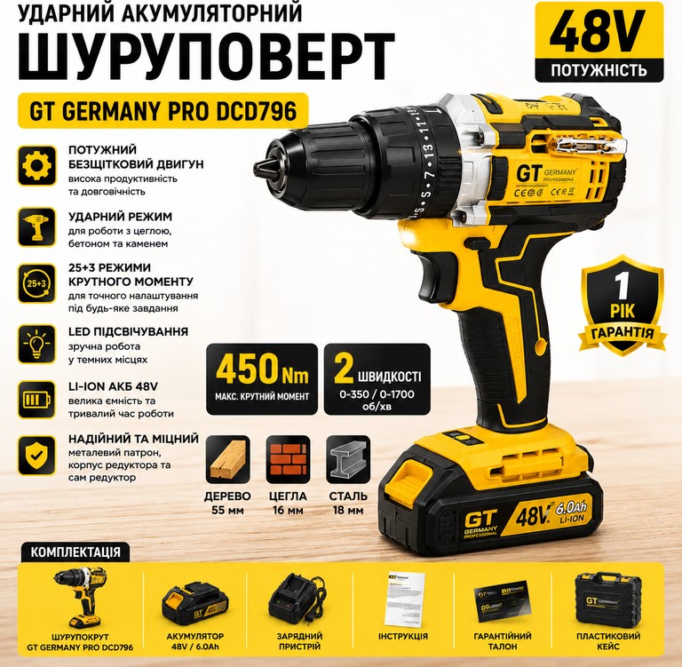 GT Germany PRO DCD796 Код:null. Зображення 10