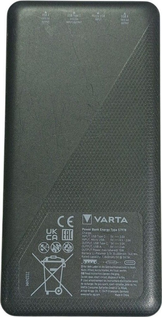 Оголошення Varta 57978 20000mah Б/У