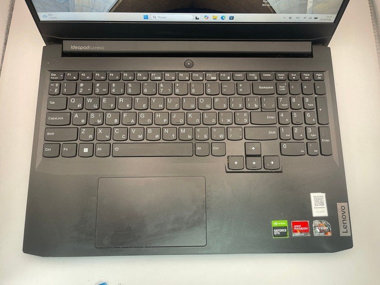 Объявление Lenovo 15/ryzen 5 5600h ddr4/8gb ddr4/hdd *відсутній/ssd 512 gb/geforce gtx1650 4gb Б/У
