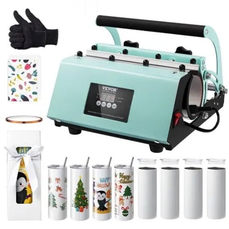 Купити Термопрес для сублімації стаканів VEVOR, набір для сублімації стаканів з 8 шт. порожніх стаканів по 20 унцій. Новий.  Б/У