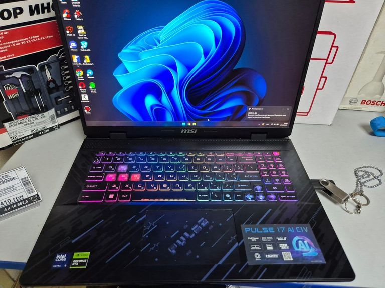 Объявление Msi 17/core ultra 9 185h s1 ddr5/32gb ddr5/ssd 1000 gb/geforce rtx4070 8gb Б/У