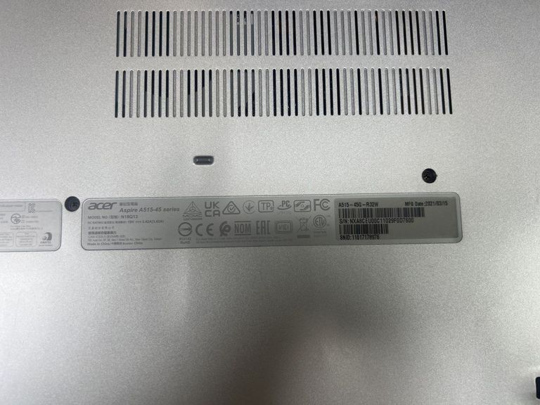 Дешево Acer 15/ryzen 5 5500u ddr4/12gb ddr4/hdd *відсутній/ssd 250 gb/*інтегрована з ломбарду