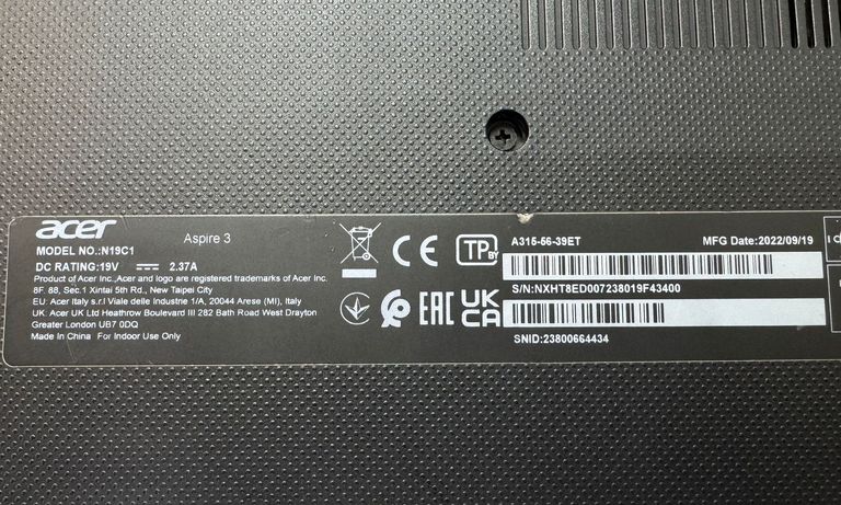 Acer 15/core i3-1005g1 ddr4/8gb ddr4/hdd *відсутній/ssd 256 gb/*інтегрована Код:01-200796455. Зображення 10