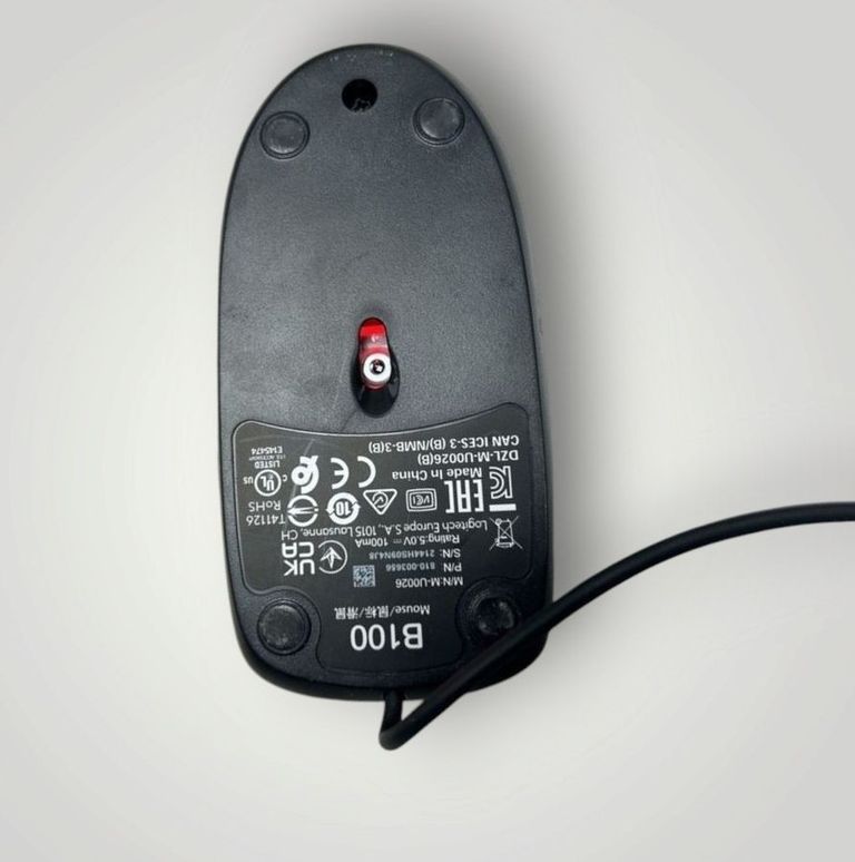 Объявление Logitech b100 optical mouse Б/У