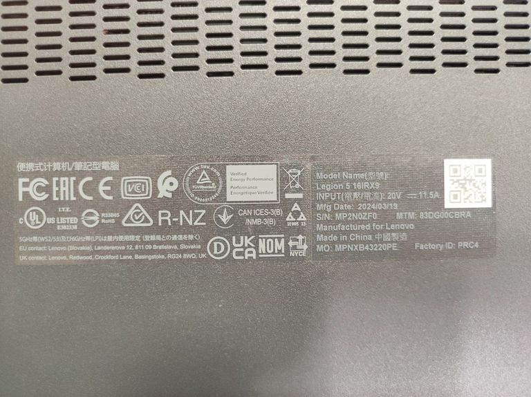 Купить Lenovo 16/core i7-13650hx ddr5/16gb ddr5/hdd *відсутній/ssd 512 gb/geforce rtx4060 8gb Б/У