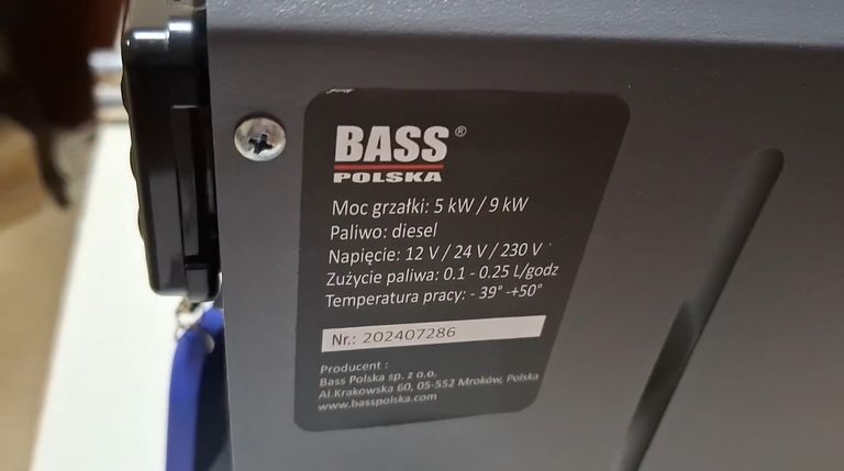 WEBASTO 9 Kwt 12/24/230V Bass Polska 4170 Код:null. Зображення 23