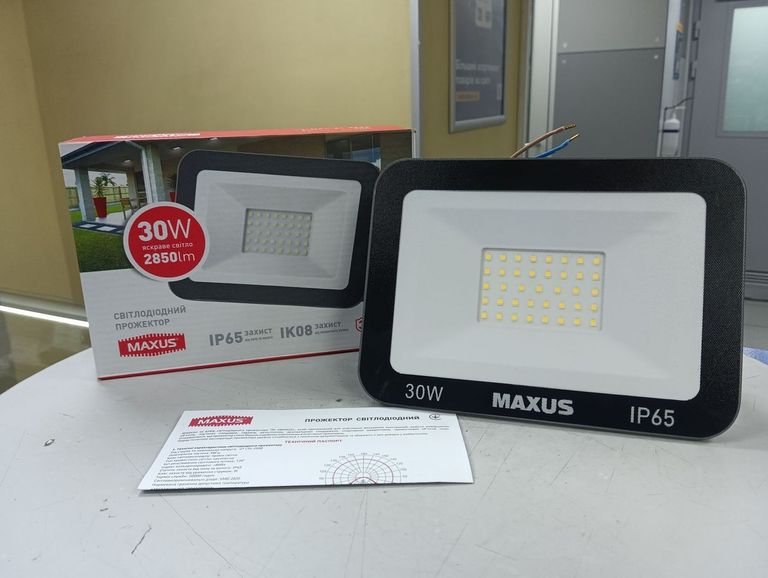 Купити Maxus 30w ip65 1-mfl-01-3050 Б/У