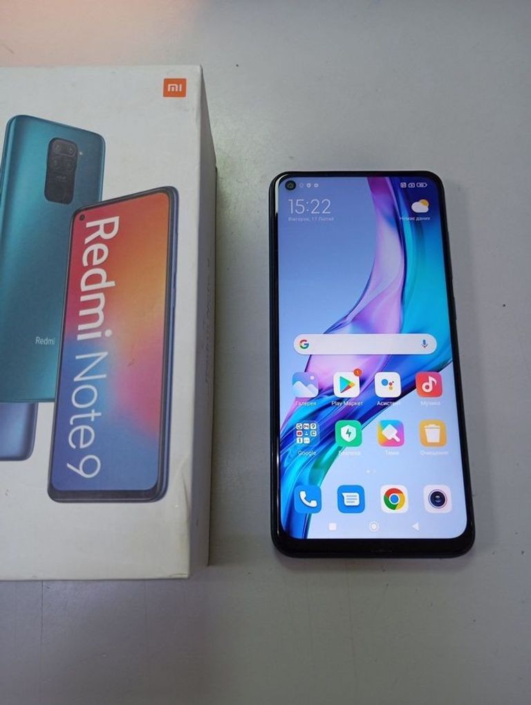 Дешиво Xiaomi Redmi Note 9 4/128GB Blue (no NFC) с ломбарда